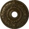 Ekena Millwork Rose Ceiling Medallion (Fits Canopies up to 7 1/4"), Hand-Painted Brass, 18"OD x 3 1/2"ID x 1 1/2"P CM18ROBRS - alternate 1